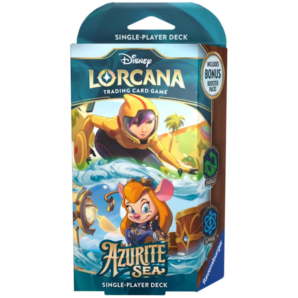 Disney Lorcana: Azurite Sea Starter Deck (Emerald/Sapphire)