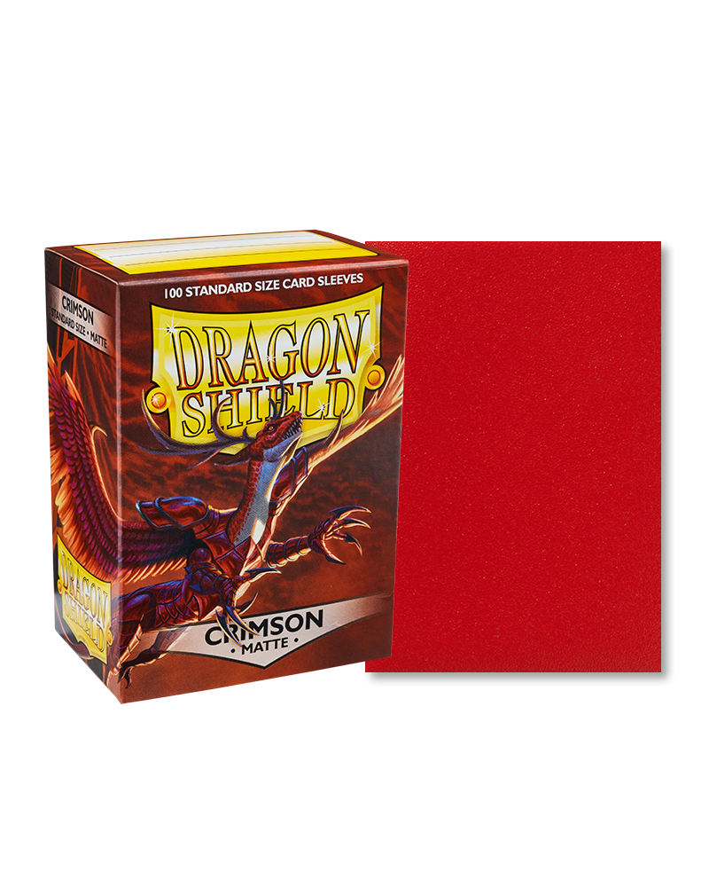 Dragon Shield Sleeves 100CT (Matte Crimson)