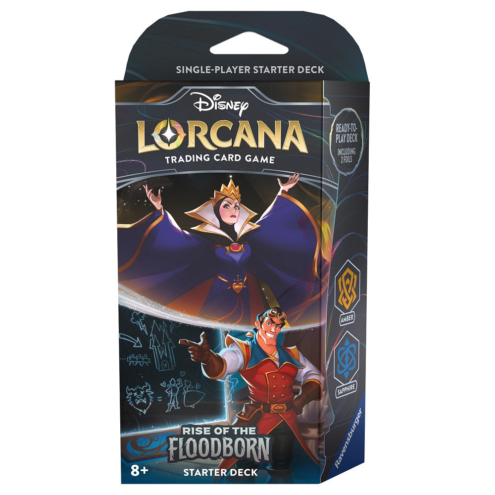 Disney Lorcana: Rise of the Floodborn Starter Deck (Amber/Sapphire)