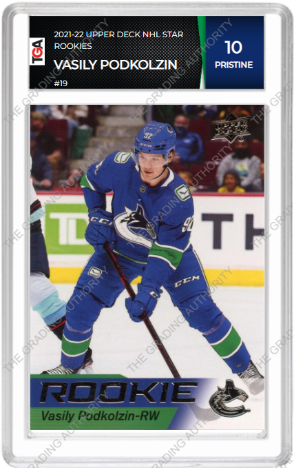Graded Vancouver Canucks Hockey Card
