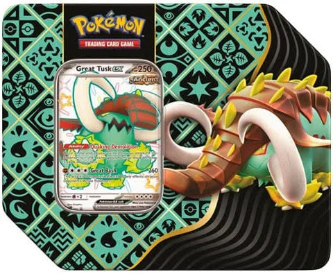 Pokémon TCG: Paldean Fates Tin (Great Tusk)