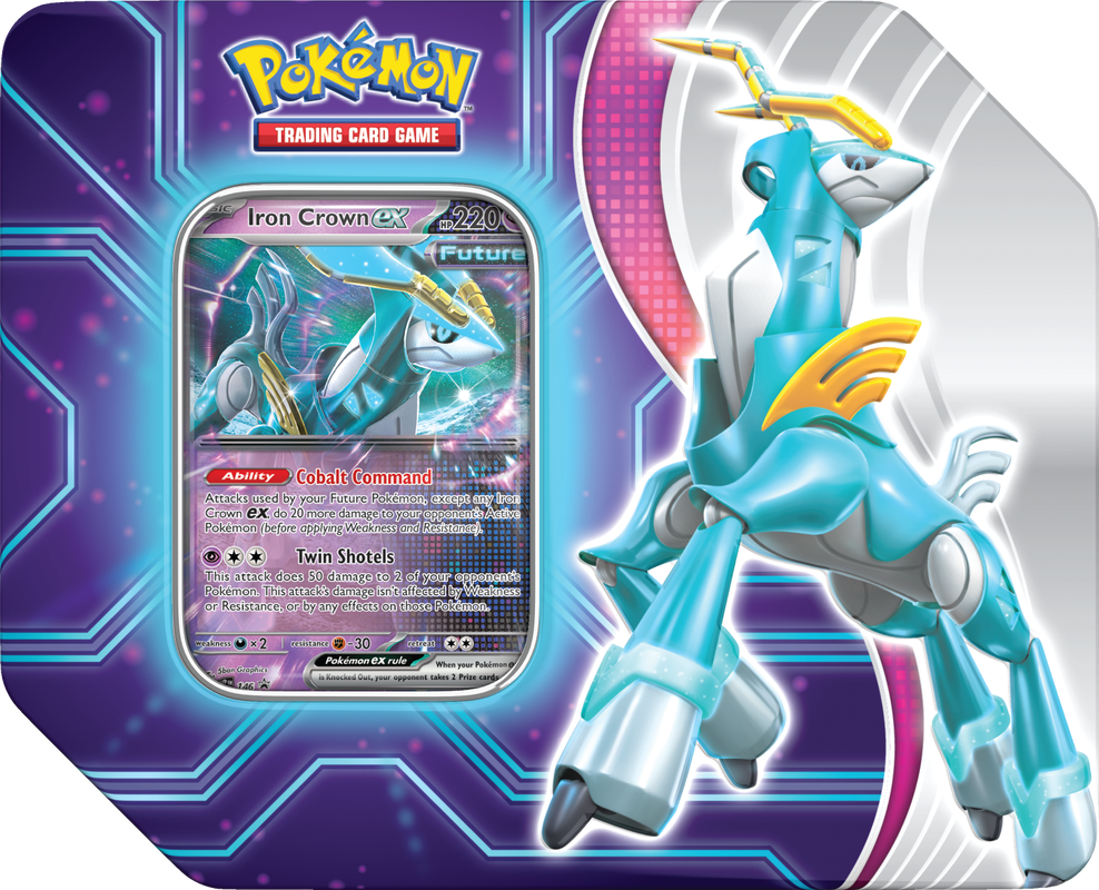 Pokémon TCG: Paradox Destinies Tin (Iron Crown)