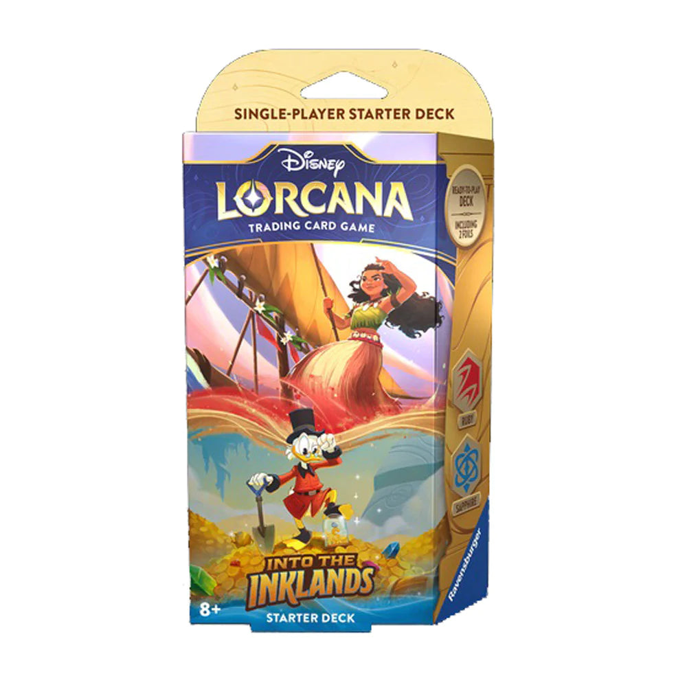 Disney Lorcana: Into the Inklands Starter Deck (Ruby/Sapphire)