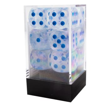 Chessex Icicle/Light Blue (Luminary) 16mm D6 Dice Block