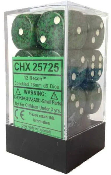 Chessex Recon 16mm D6 Dice Block