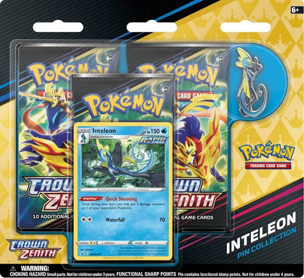 Pokémon TCG: Crown Zenith Pin Collection - Inteleon