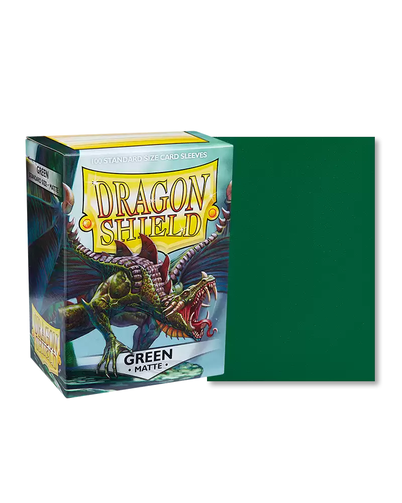 Dragon Shield Sleeves 100CT (Matte Green)