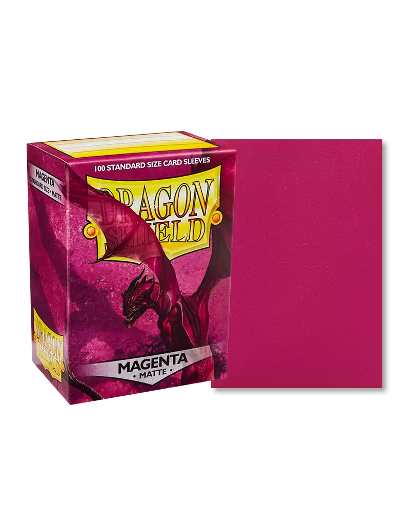 Dragon Shield Sleeves 100CT (Matte Magenta)