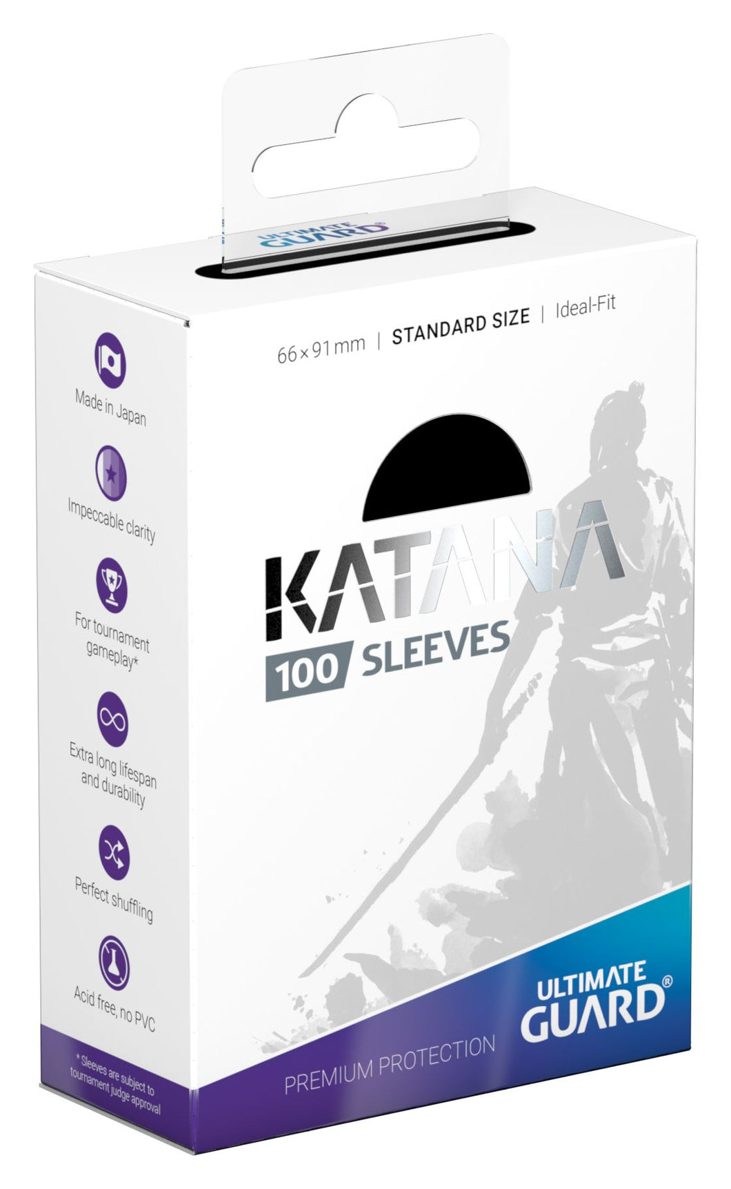 Ultimate Guard Katana Sleeves 100CT (Black)