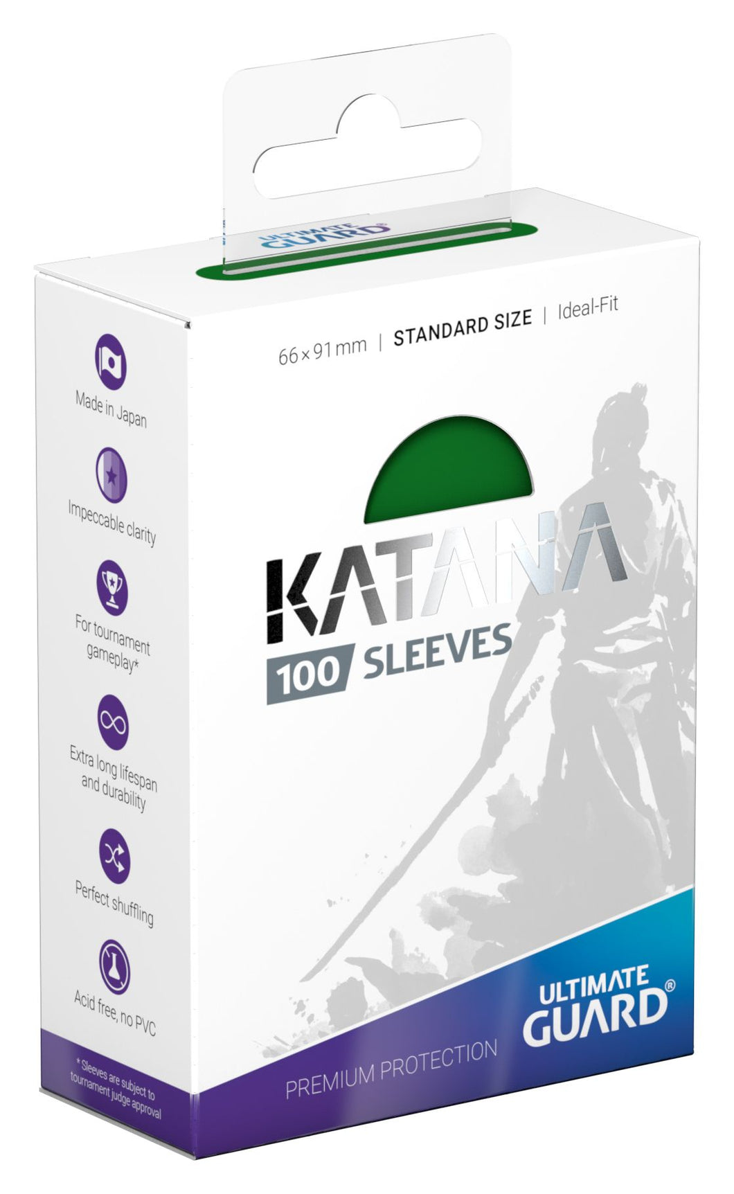 Ultimate Guard Katana Sleeves 100CT (Green)