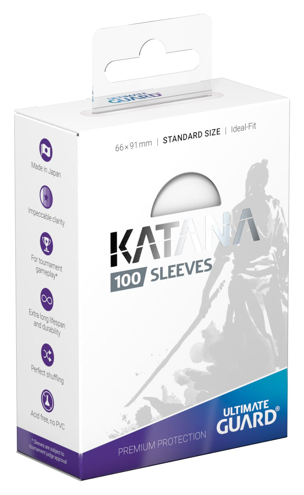 Ultimate Guard Katana Sleeves 100CT (Transparent)