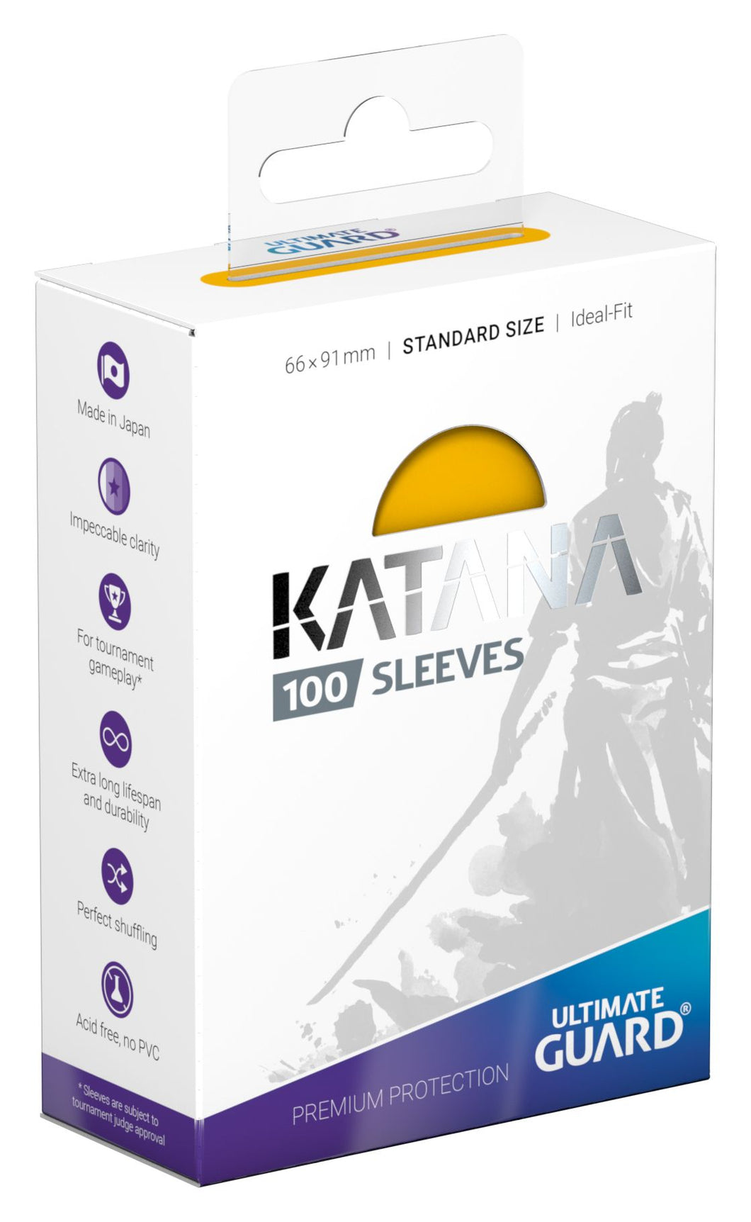 Ultimate Guard Katana Sleeves 100CT (Yellow)
